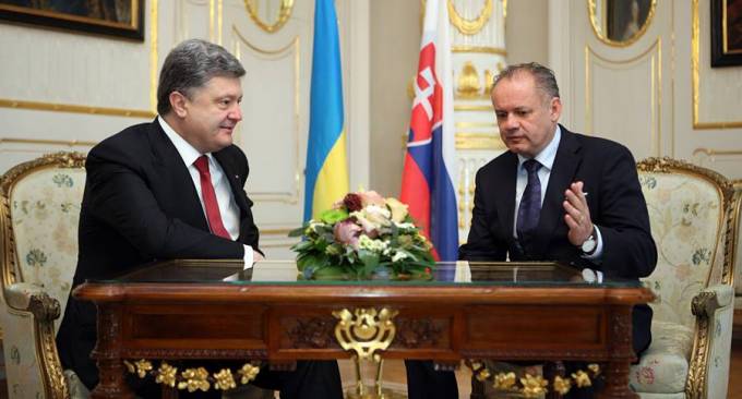 Pyotr Poroshenko va Andrey Kiska. Foto: focus.ua