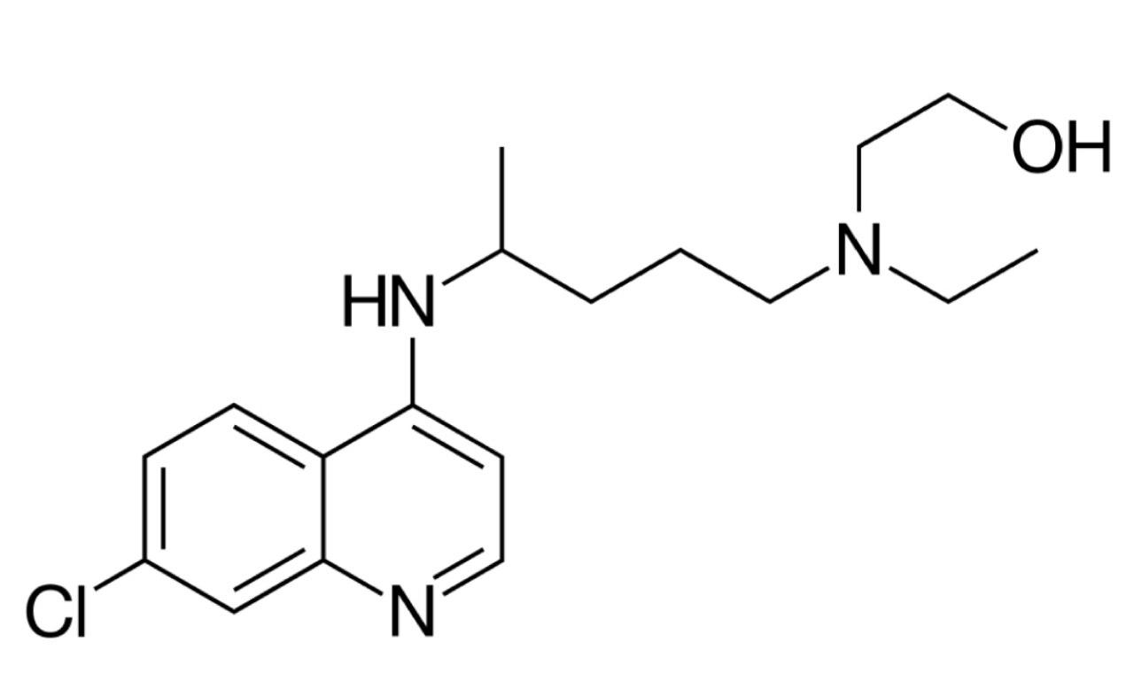 Гидроксихлорохин формуласи.