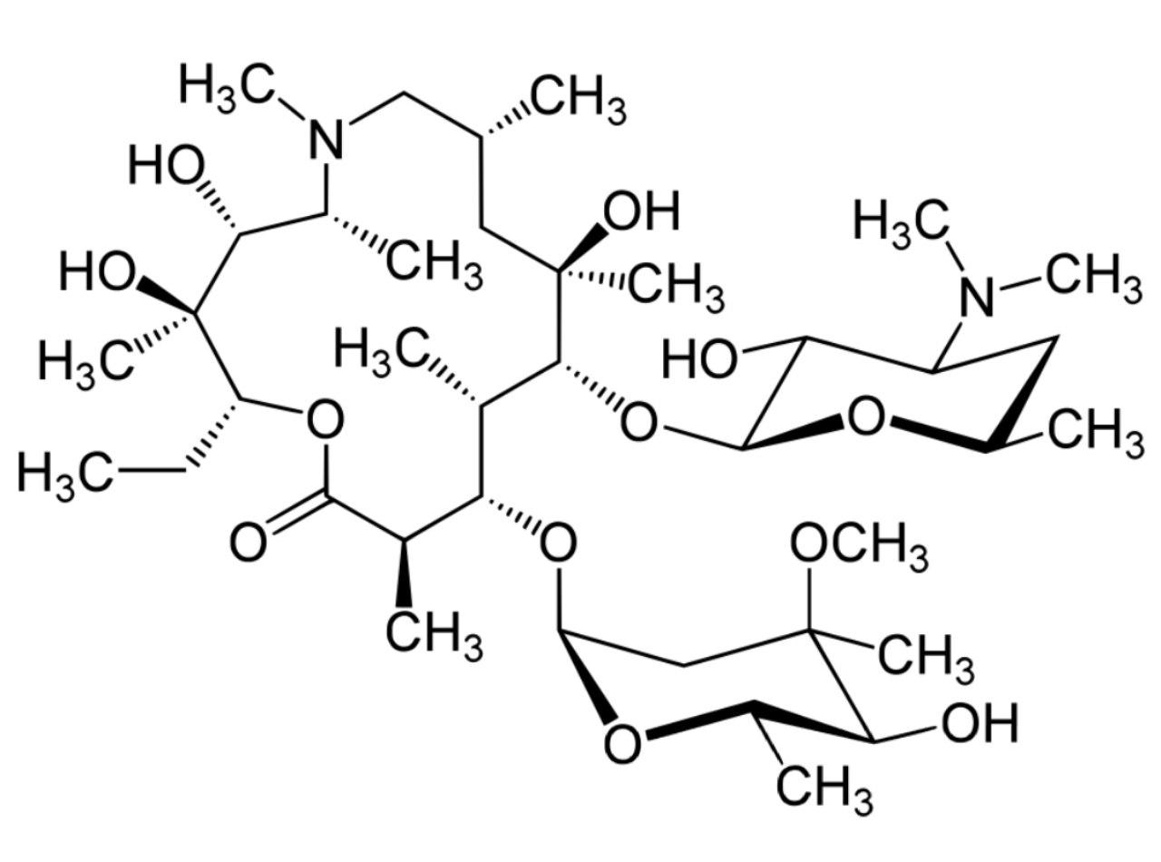 Азитромицин формуласи.