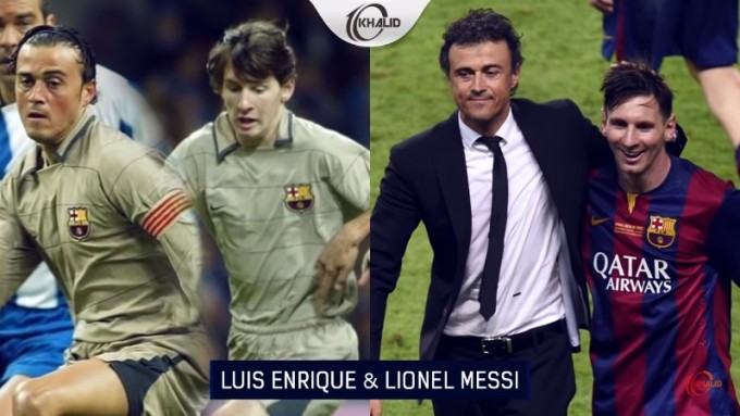 Луис Энрике ва Лионель Месси — Лео «Барселона»даги илк йилларида Энрике билан жамоадош бўлган. Вақт ўтгач улар устоз-шогирдга айланган