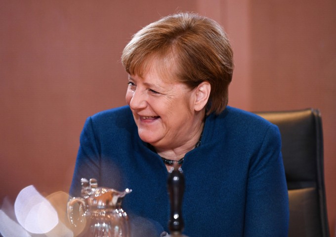 Германия канцлери Ангела Меркель немис ҳукуматининг ҳафталик мажлисида. Берлин. 22 январь