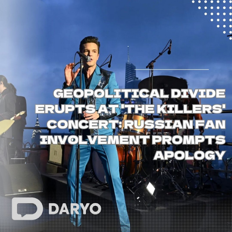Geopolitical divide erupts at The Killers concert: Russian Fan's involvement prompts apology