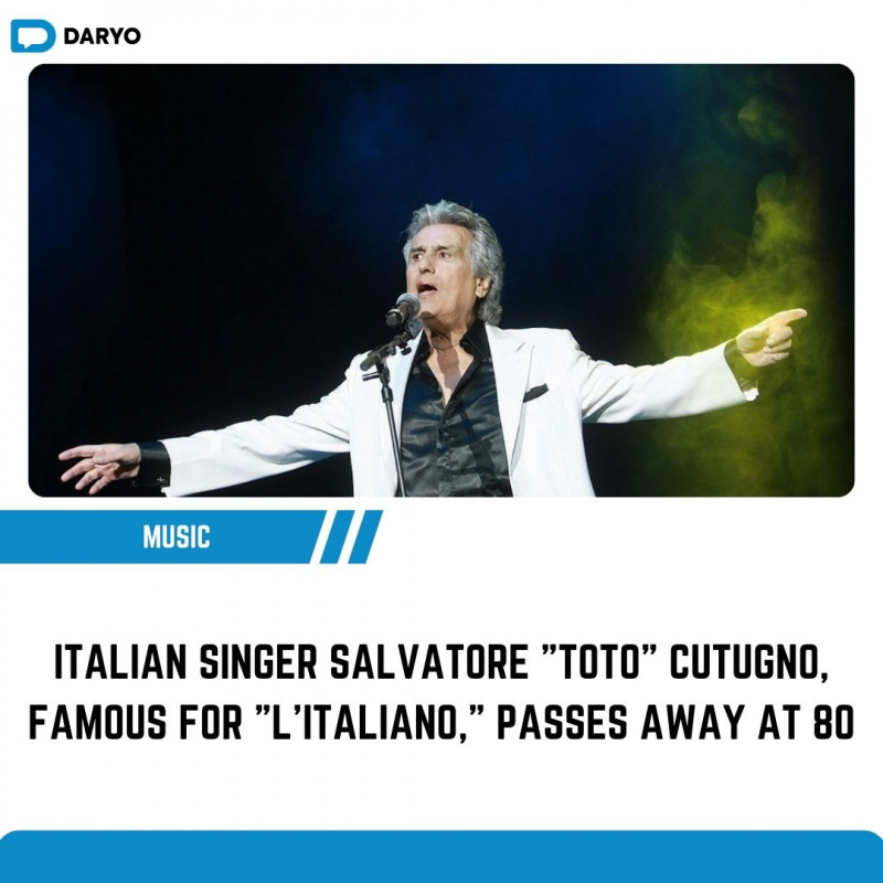 Italian singer Salvatore 