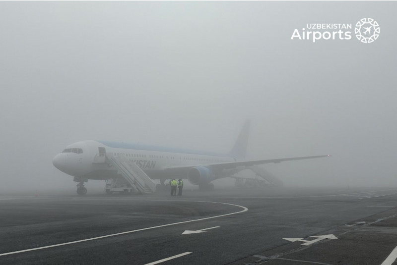 Quyuq tuman sabab Buxoro aeroportida havo kemalarini qabul qilishga cheklovlar joriy etildi