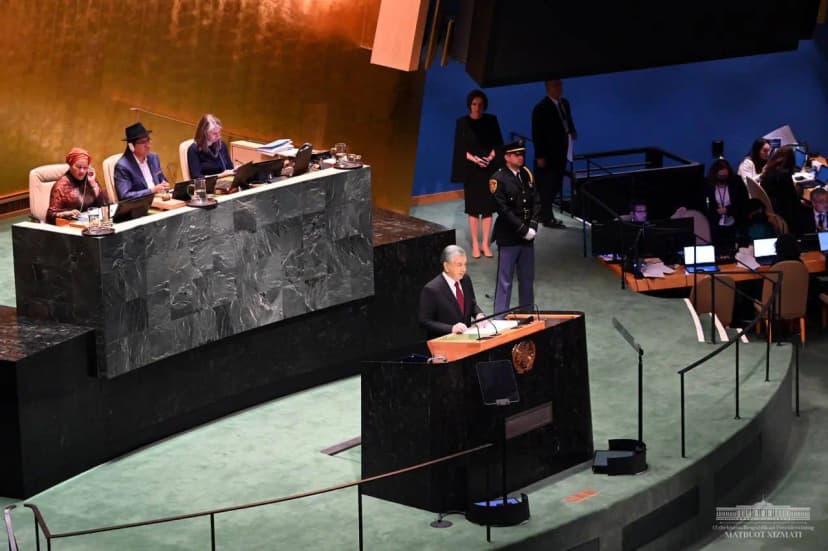 Mirziyoyev speaks at UNGA78