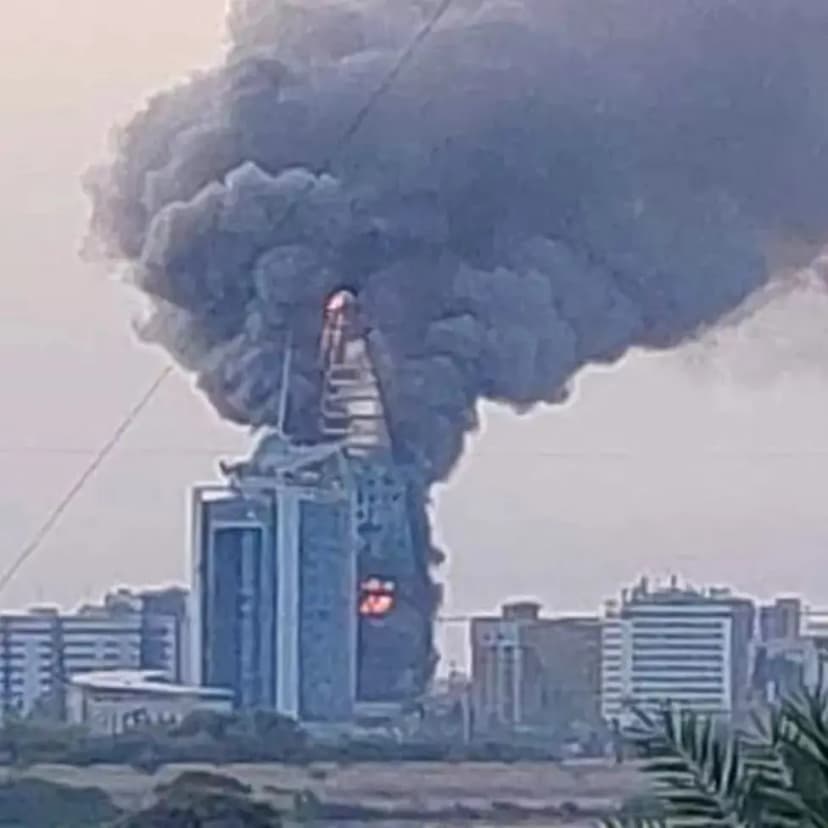Sudan fire civil war clashes