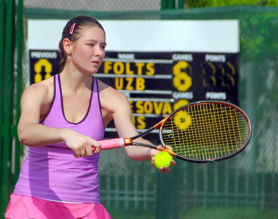 Andijondagi tennis bo‘yicha xalqaro turnirda. Foto: O‘zA