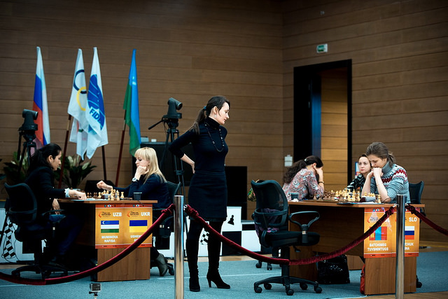 Ханти-Мансийскдаги мусобақада. Фото: chessdom.ru