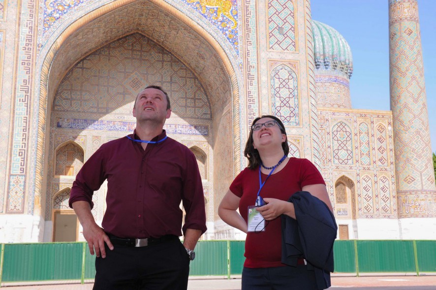 Xalqaro konferensiya ishtirokchilari Samarqandda. Foto: O‘zA