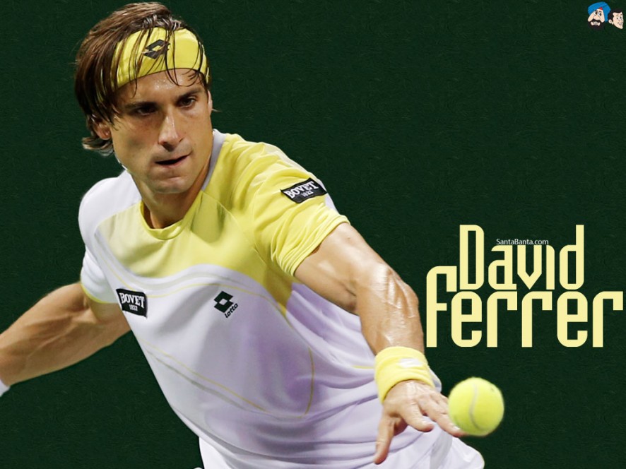 David Ferrer. Foto: santabanta.com