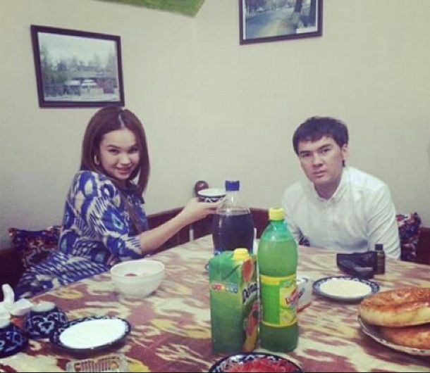 Gulsanam Mamazoitova va turmush o‘rtog‘i. Foto: Instagram / @g.m.official_