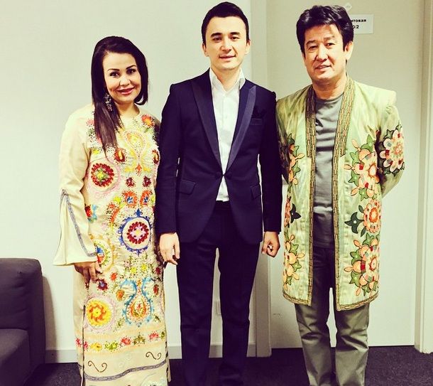 Hosila Radimova, Ulug‘bek Rahmatullayev va Mahmud Namozov. Foto: Instagram / @ulugbekrahmatullaev