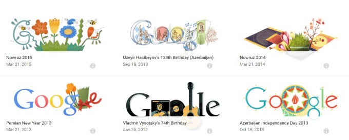 “Google Ozarbayjon” sahifasida chiqqan so‘nggi olti xos dudl — ikkitasi Ozarbayjonning o‘ziga bag‘ishlangan