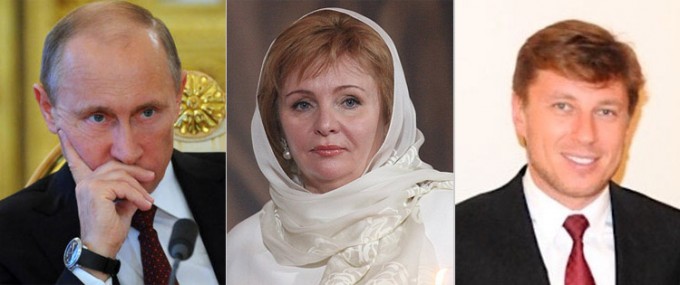 Vladimir Putin, Lyudmila Putina, Artur Ocheretniy. Foto: “24SMI” / “Regioni Onlayn” / “Dojd” / “Daryo”