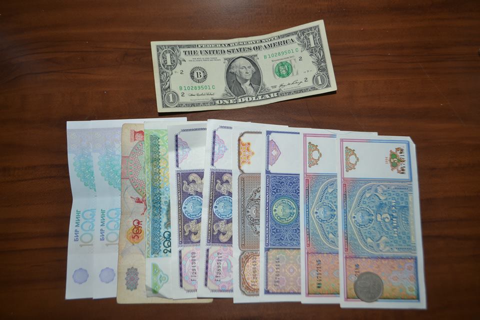 100 доллар на узбекский сум