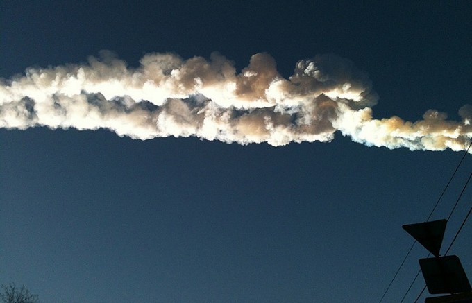 Meteorit izi, 2013-yil 15-fevral. Foto: “TASS”