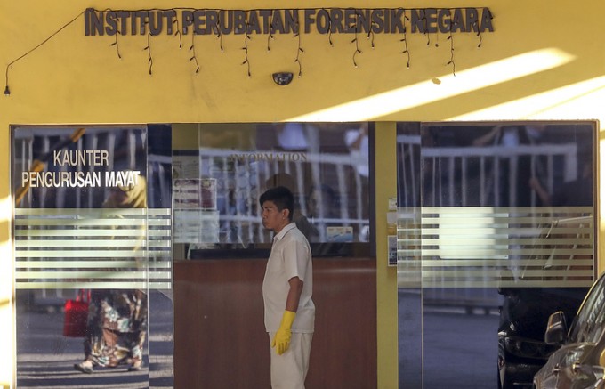 Kuala-Lumpur kasalxonasining sud-tibbiy ekspertiza bo‘limi. Foto: AP