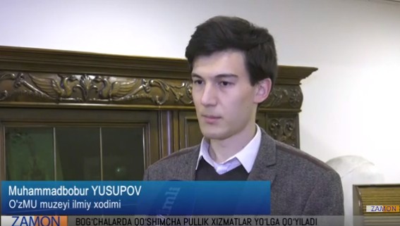 Muhammadbobur Yusupov. Foto: Skrin “Youtube/Zamon”