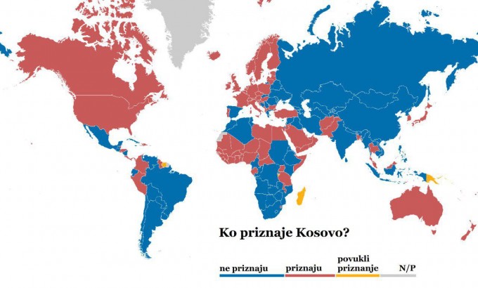 Kosovoni tan olgan davlatlar ro‘yxati.