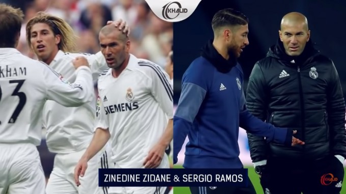 Zinedin Zidan va Serxio Ramos — Hozirda “Real”ning ustozi va sardori bir vaqtlar Madrid klubida birga to‘p tepgandi