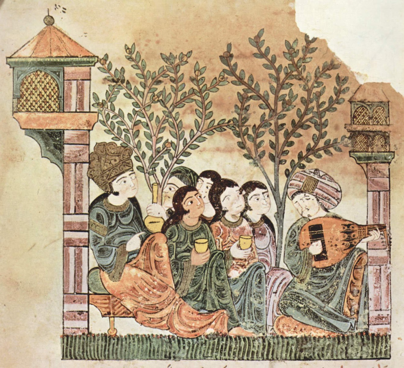 “Bayad va Riyoz tarixi” hikoyasidan kichik rasm, XII asr oxiri.