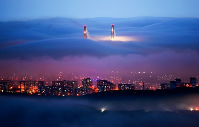 Vladivostokdagi tuman.