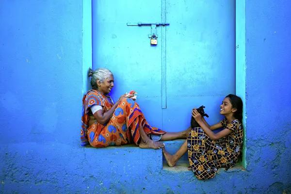 Hindistonlik fotograf Udayan Shankar ona va qizining hissiyotlarga to‘la yuz ifodalarini aks ettirgan.