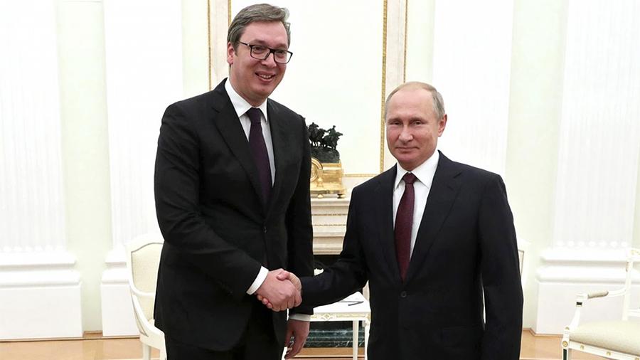 Aleksandr Vuchich va Vladimir Putin