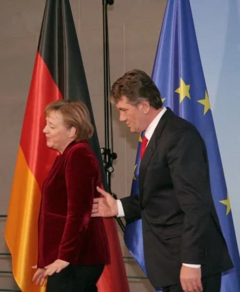 2007 йилда Германияга келган Украина президенти Виктор Юшшенко билан.