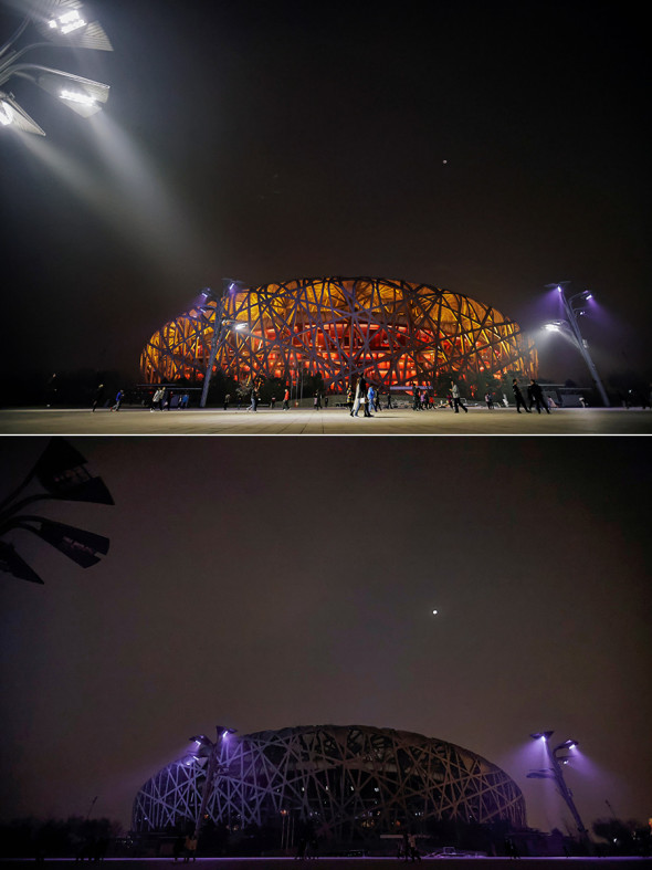 “Qush ini” sifatida tanilgan Pekin milliy stadioni