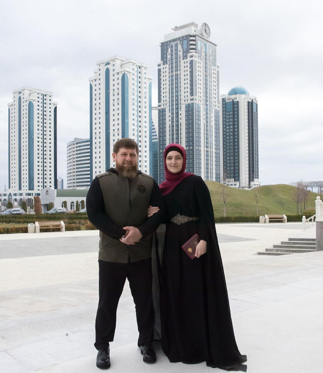 Айшат Рамзановна Кадырова с мужем