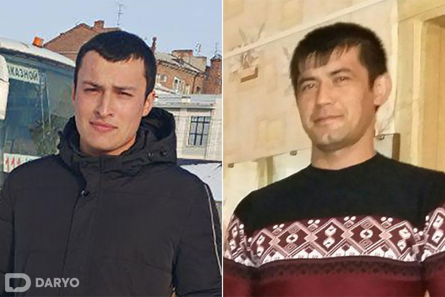 Davronbek Abdullayev (chapda) va Oybek Abdullayev.