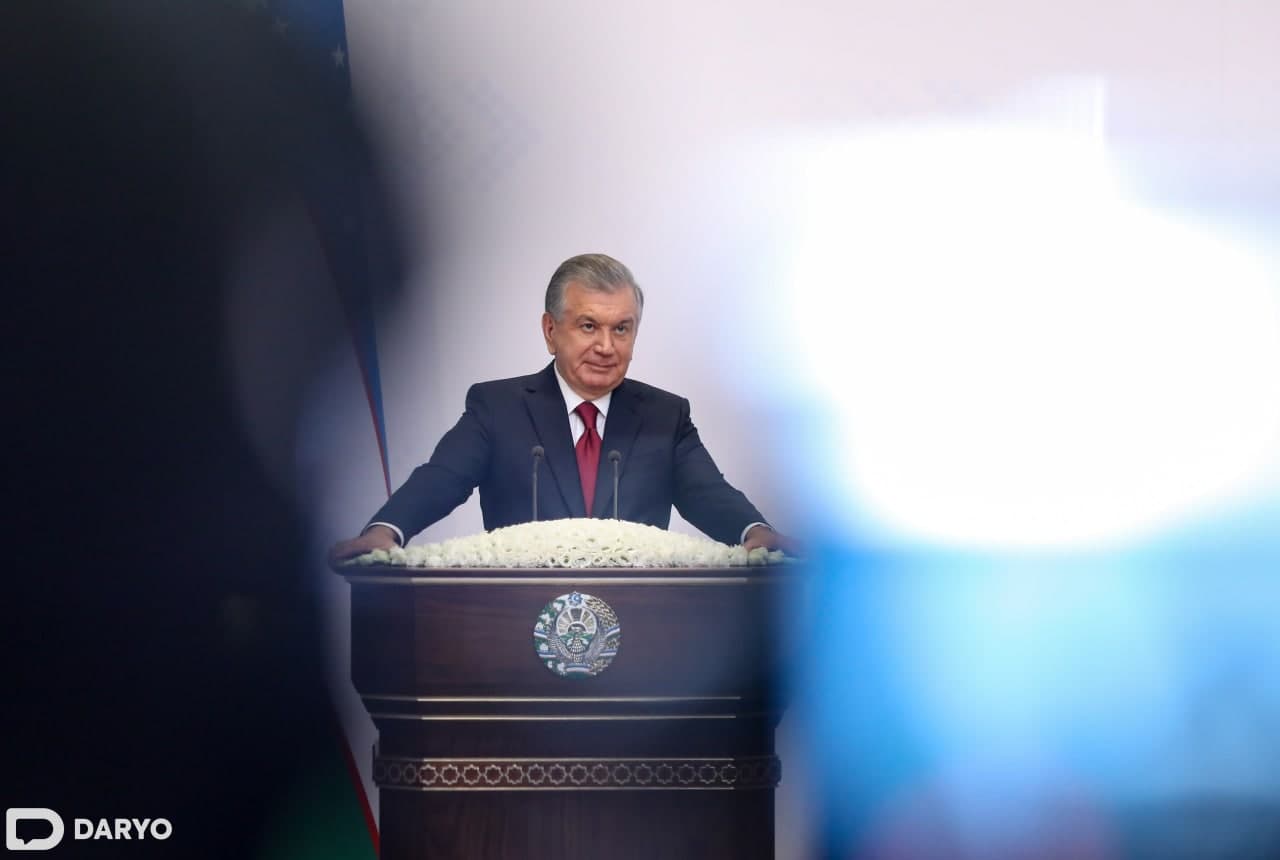 O‘zbekiston Prezidenti Shavkat Mirziyoyev.