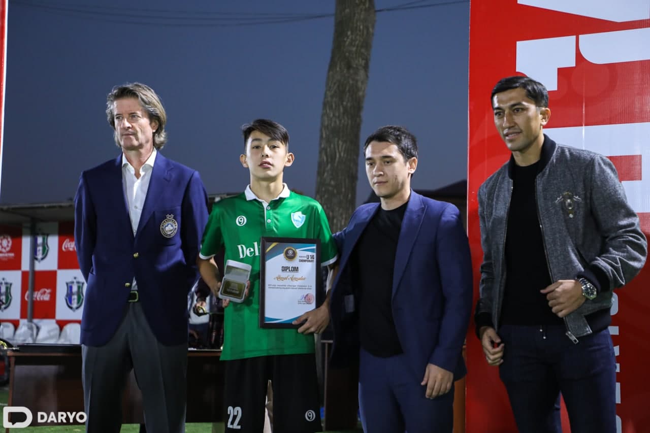 Musobaqaning eng yaxshi to‘purari — Akmal Ahmatov (“Odil Junior” U-14, 8 gol)