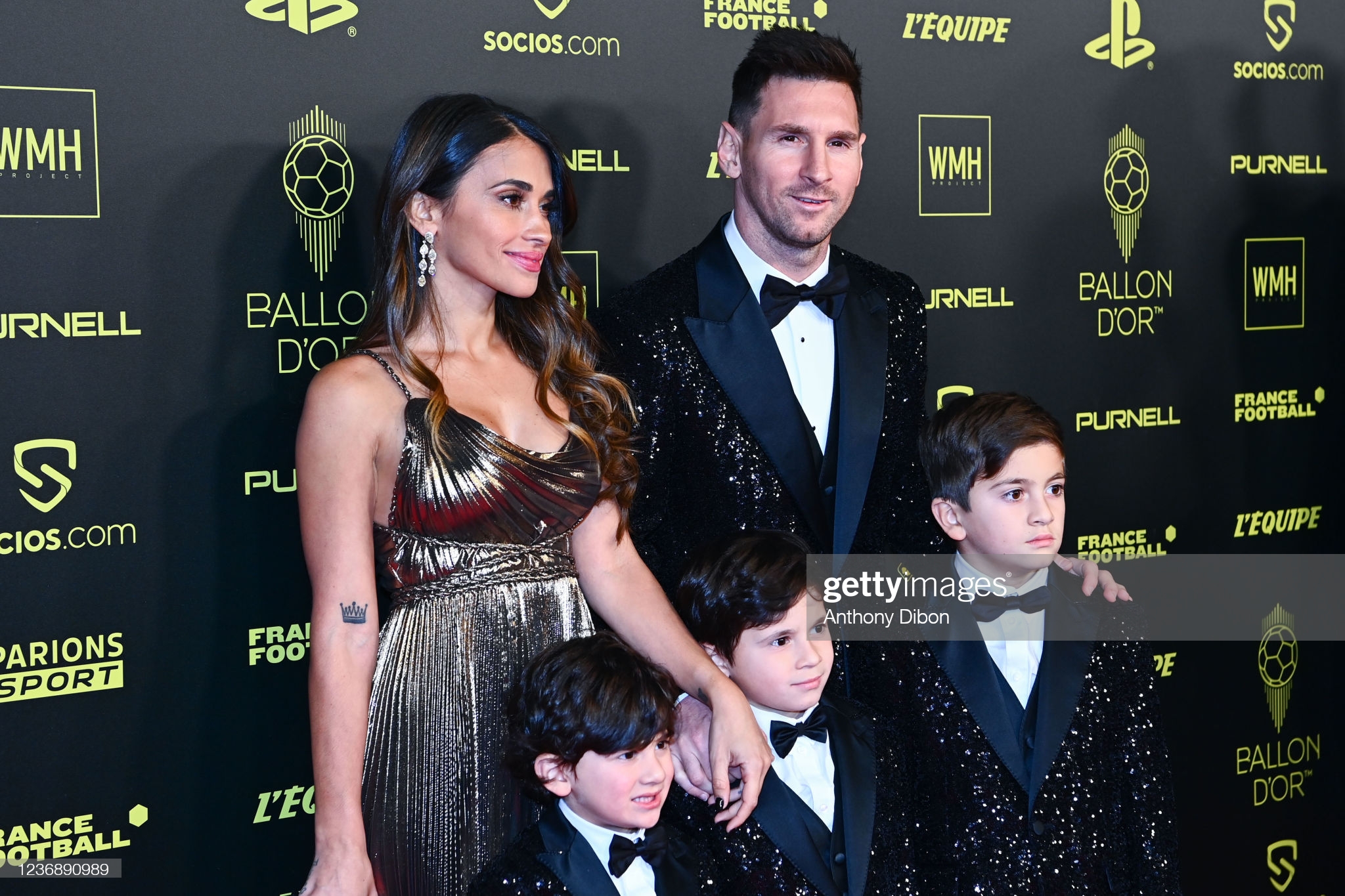 Lionel Messi va uning oilasi.