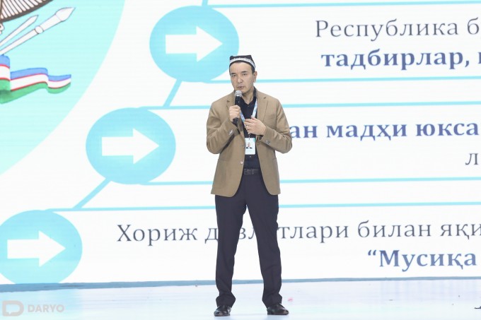 Madaniyat vaziri Ozodbek Nazarbekov.