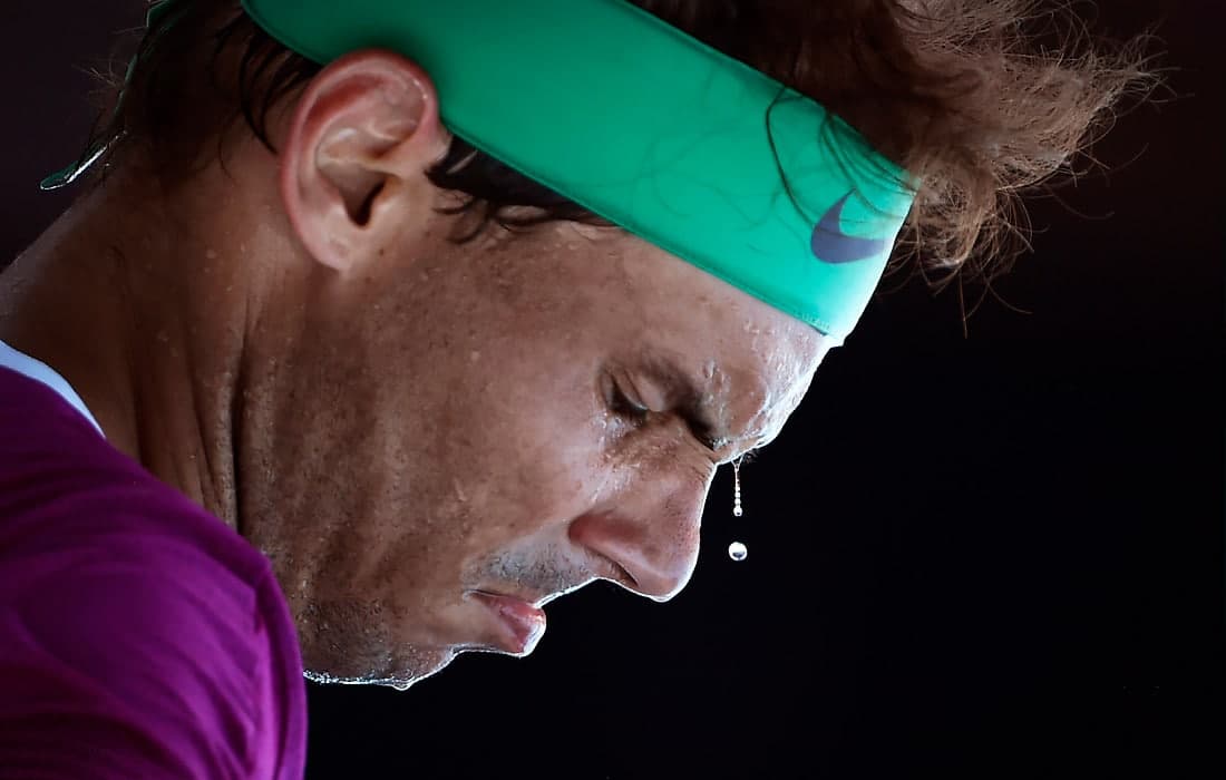 Avstraliya ochiq chempionatida qatnashayotgan ispaniyalik Rafael Nadal.