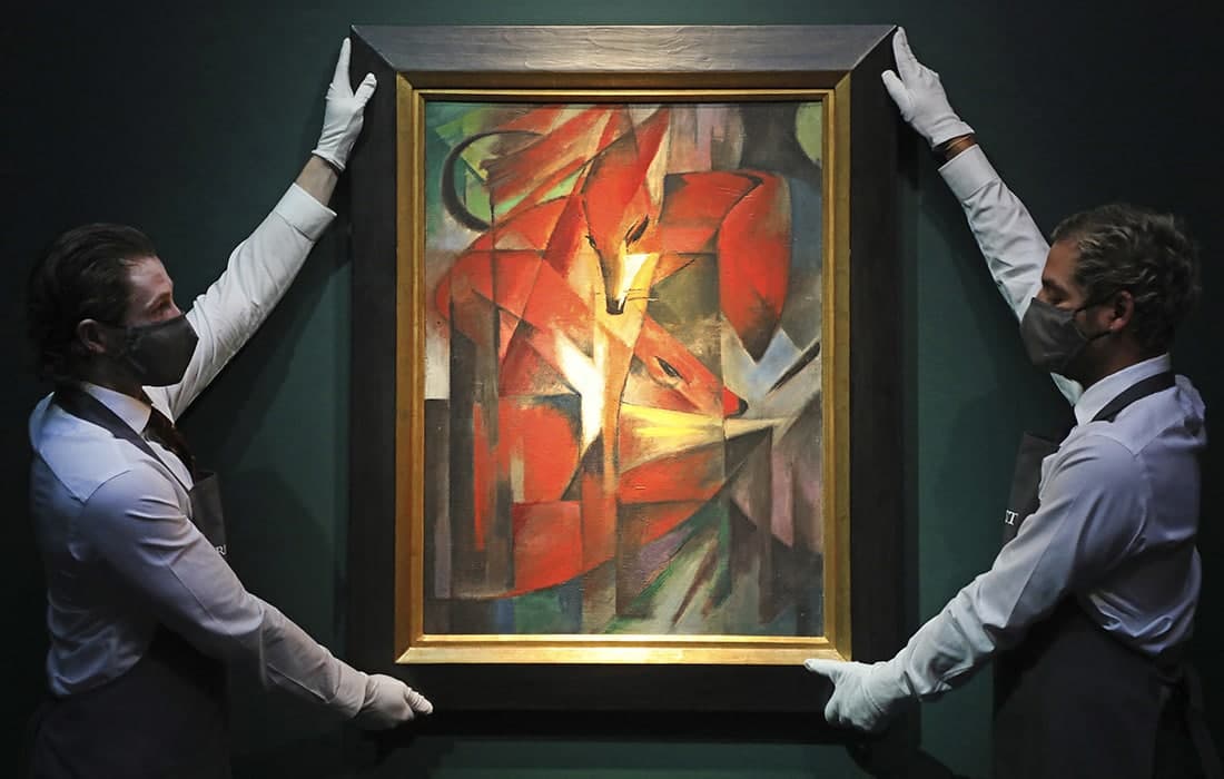 Немис рассоми Франц Маркнинг «Тулкилар» картинаси Лондондаги Christie’s кимошди савдосига қўйилди.