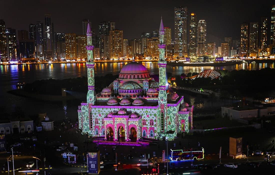 Birlashgan Arab Amirliklarida Sharjah Light Festival 2022 bo‘lib o‘tdi