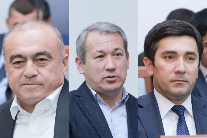 Chap tomondan Shavkatbek Irgashev, Farhod Abdullayev va Anvar Sayfutdinov