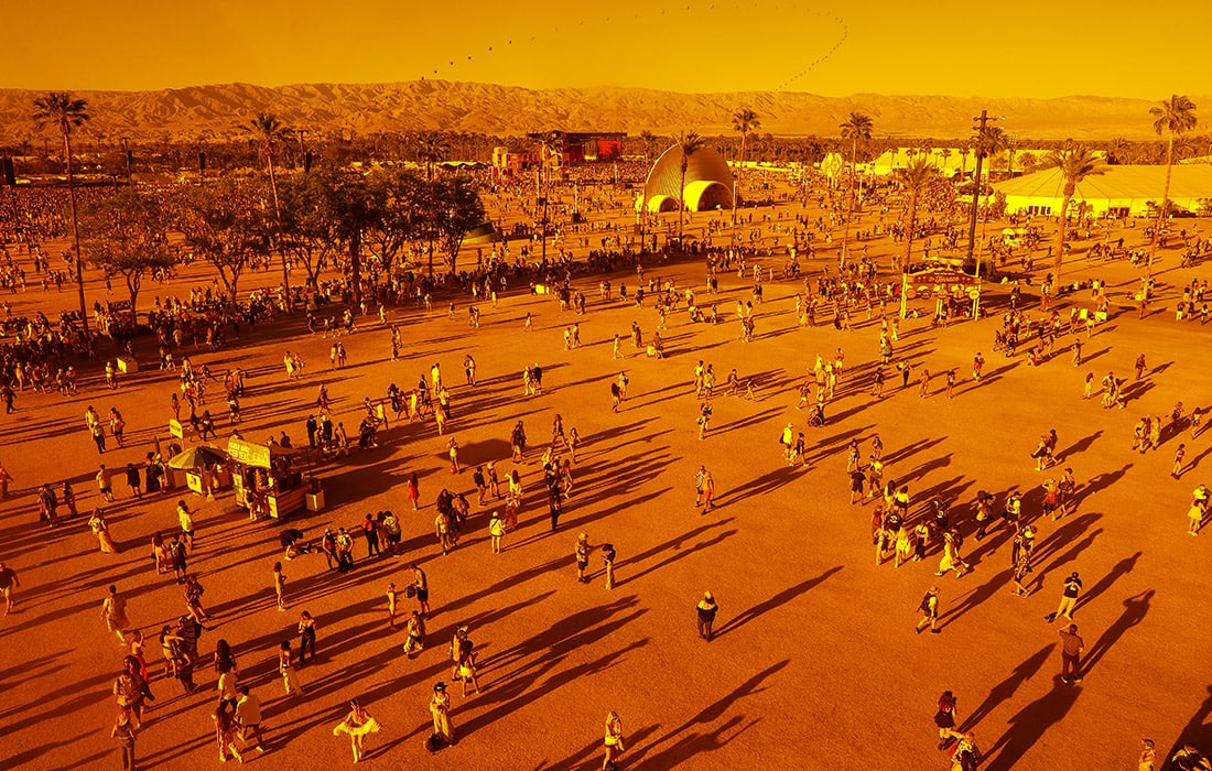 Kaliforniyada o‘tayotgan Coachella Valley musiqa festivali.