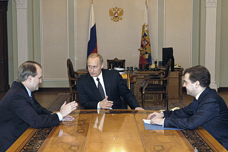 Viktor Medvedchuk, Vladimir Putin va Dmitriy Medvedov