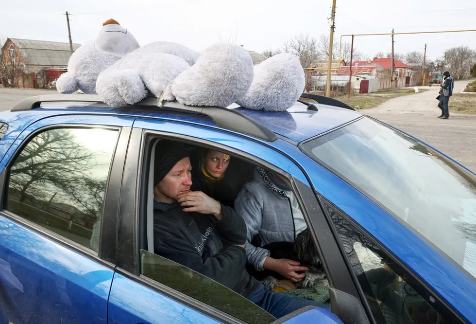 Donetsk viloyati, Bezimennoy qishlog‘ida evakuatsiya qilinganlar uchun lager.