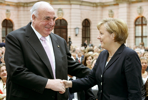 Helmut Kol va Angela Merkel