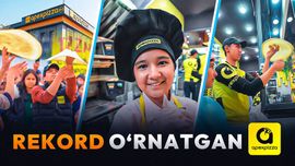 Ўзбекистонда бешбармоқли ҳамда рекорд ўрнатган 122 метрли пицца ҳақида эшитганмисиз? (видео)