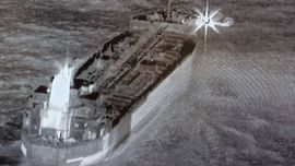 Бельгия Россиянинг “Соялар флоти”га тегишли нефть танкерни қўлга олди (видео)