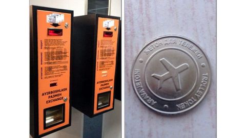 Toshkent aeroportida aravachalar uchun jetonlar bekor qilindi