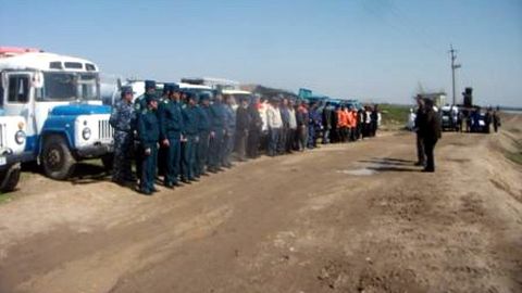 Daryolarda suv toshqiniga qarshi o‘quv mashg‘ulotlari o‘tkazildi