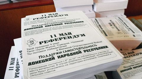 Donetsk va Luganskda mustaqillik to‘g‘risida referendum bo‘lib o‘tmoqda