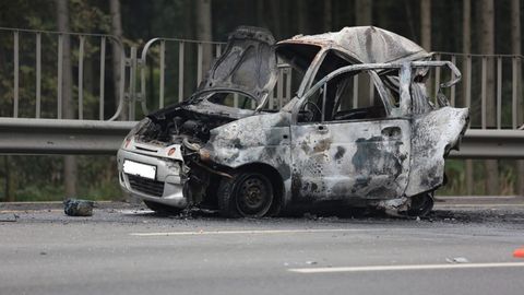 Toshkentning Chilonzor tumanida Matiz yonib ketdi